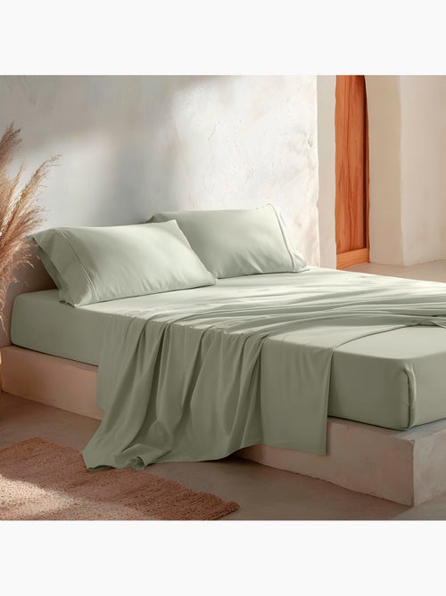 Juego sábanas 100% algodón, 144 hilos, liso - Gamusi. - Kiabi