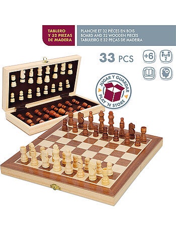 Juegos de mesa ajedrez estuche de madera cb games