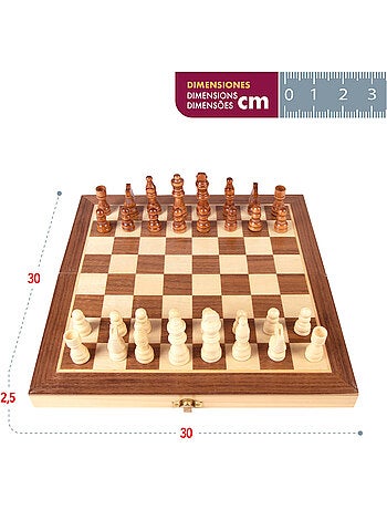 Juegos de mesa ajedrez estuche de madera cb games