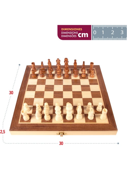 Juegos de mesa ajedrez estuche de madera cb games - Kiabi