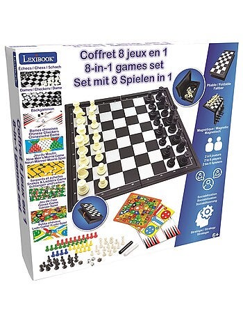 Juegos de mesa magnéticos conjunto de 8 juegos en 1. Para 2 a 6 jugadores