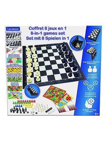 Juegos de mesa magnéticos conjunto de 8 juegos en 1. Para 2 a 6 jugadores