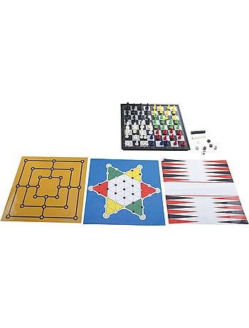 Juegos de mesa magn?ticos conjunto de 8 juegos en 1. Para 2 a 6 jugadores