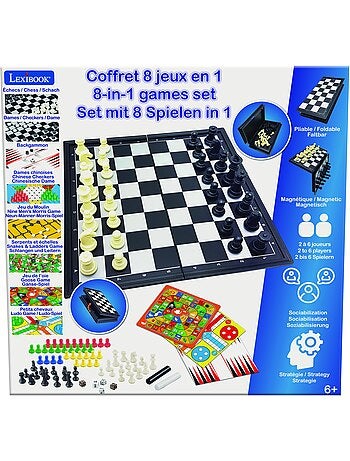 Juegos de mesa magn?ticos conjunto de 8 juegos en 1. Para 2 a 6 jugadores