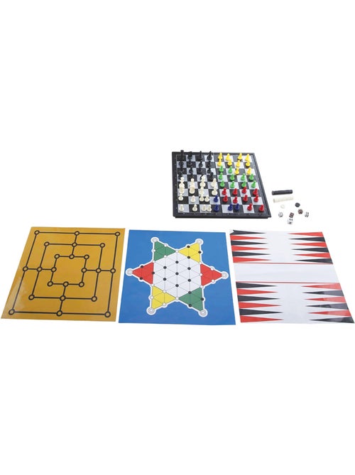 Juegos de mesa magn?ticos conjunto de 8 juegos en 1. Para 2 a 6 jugadores - Kiabi Juegos de mesa magn?ticos conjunto de 8 juegos en 1. Para 2 a 6 jugadores - Kiabi