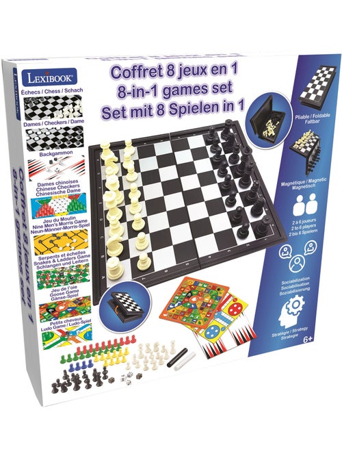 Juegos de mesa magn?ticos conjunto de 8 juegos en 1. Para 2 a 6 jugadores - Kiabi Juegos de mesa magn?ticos conjunto de 8 juegos en 1. Para 2 a 6 jugadores - Kiabi