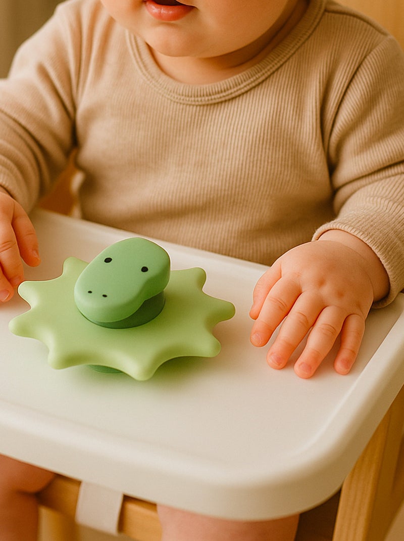 Juguete bebé spinner con ventosa dinosaurio | Little L Verde - Kiabi