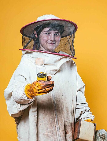 Juguete botella sensorial para bebé con sonido | Petit Boum