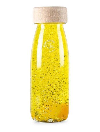 Juguete botella sensorial para bebé con sonido | Petit Boum