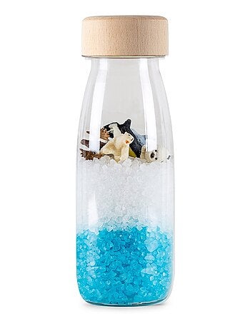 Juguete botella sensorial para bebé con sonido | Petit Boum