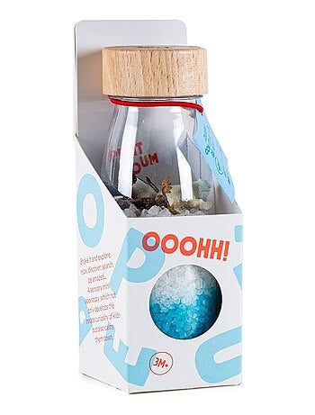 Juguete botella sensorial para bebé con sonido | Petit Boum