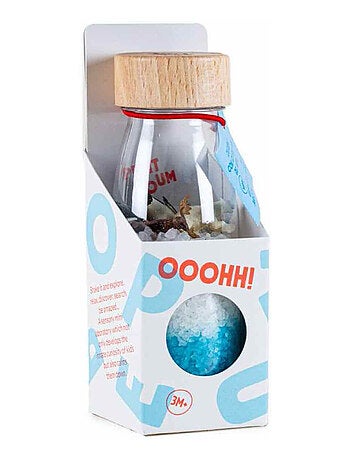 Juguete botella sensorial para bebé con sonido | Petit Boum