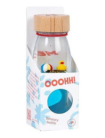 Juguete botella sensorial para bebé con sonido | Petit Boum