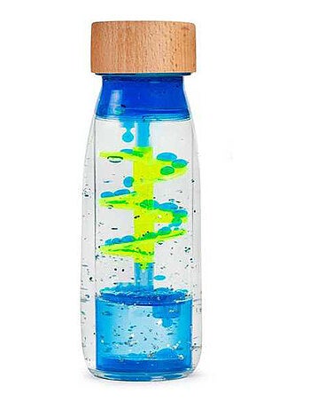 Juguete botella sensorial para bebé con sonido | Petit Boum