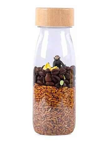 Juguete botella sensorial para bebé con sonido | Petit Boum