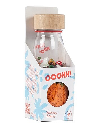Juguete botella sensorial para bebé con sonido | Petit Boum