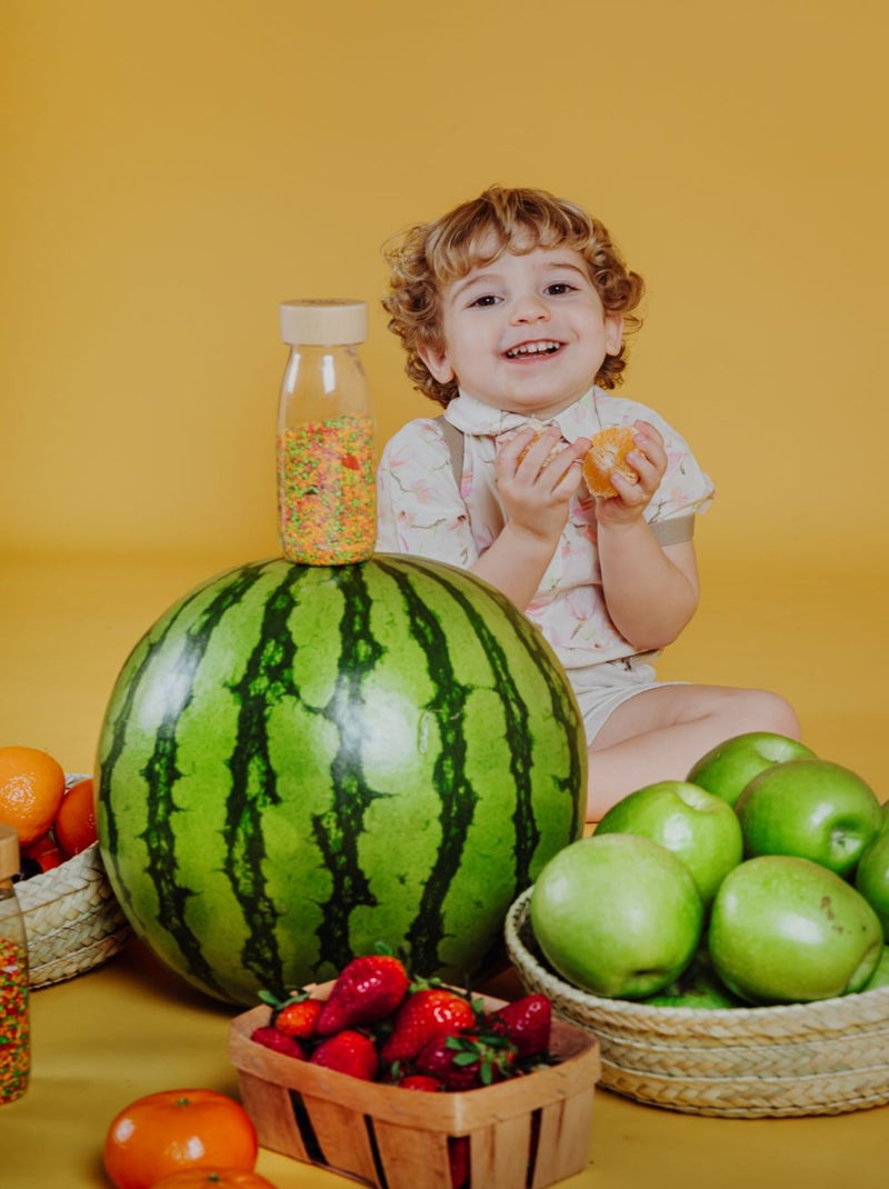 Juguete botella sensorial para bebé con sonido | Petit Boum Multicolor - Kiabi