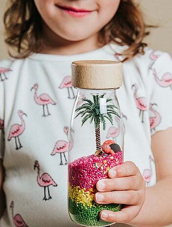 Juguete botella sensorial para bebé con sonido | Petit Boum