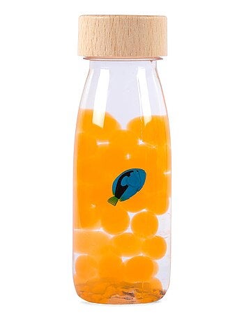 Juguete botella sensorial para bebé con sonido | Petit Boum