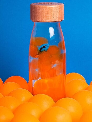 Juguete botella sensorial para bebé con sonido | Petit Boum