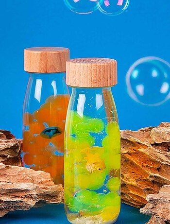 Juguete botella sensorial para bebé con sonido | Petit Boum