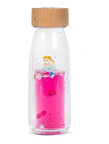 Juguete botella sensorial para bebé con sonido | Petit Boum