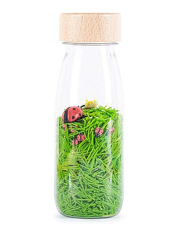 Juguete botella sensorial para bebé con sonido | Petit Boum