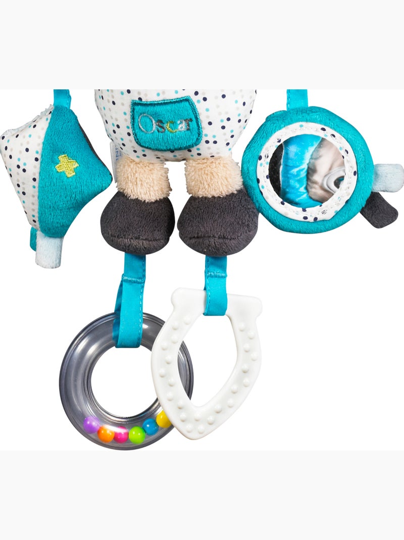 Juguete de actividades con pinza de terciopelo - SAUTHON Azul - Kiabi