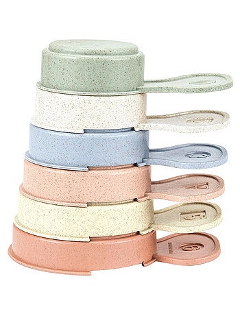 Juguete de baño - tazas apilables de paja de trigo | Magni