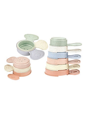 Juguete de baño - tazas apilables de paja de trigo | Magni