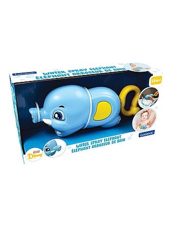 Juguete de baño con pulverizador de agua, forma de elefante