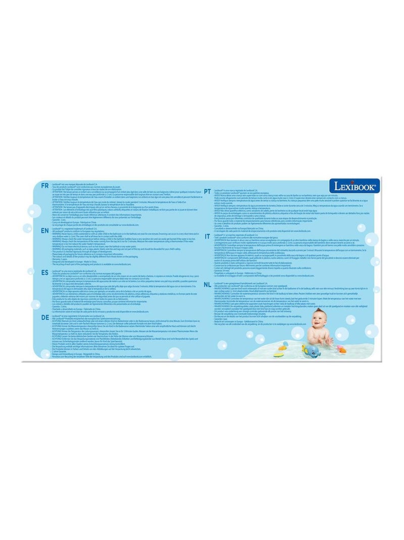 Juguete de baño con pulverizador de agua, forma de elefante Azul - Kiabi