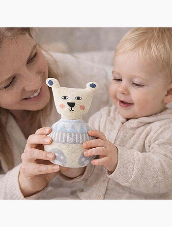 Juguete de estimulación culbuto en algodón para bebé - SEVIRA KIDS