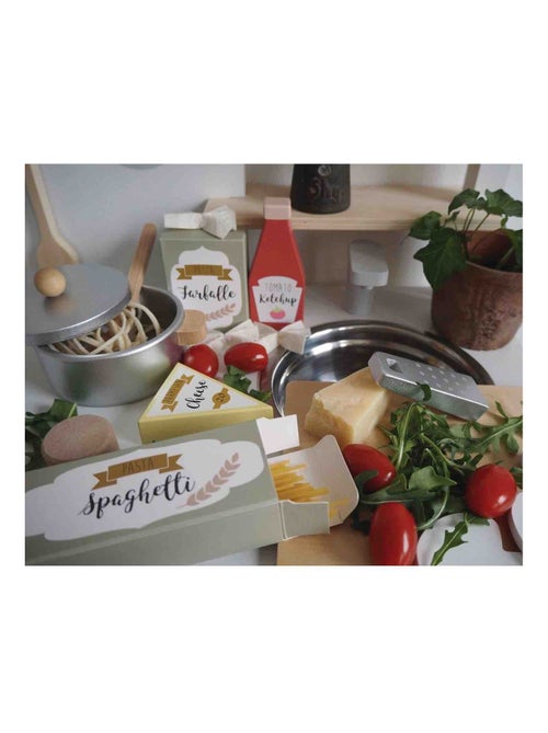 Juguete de madera - cocinita - pasta | JaBaDaBaDo - Kiabi