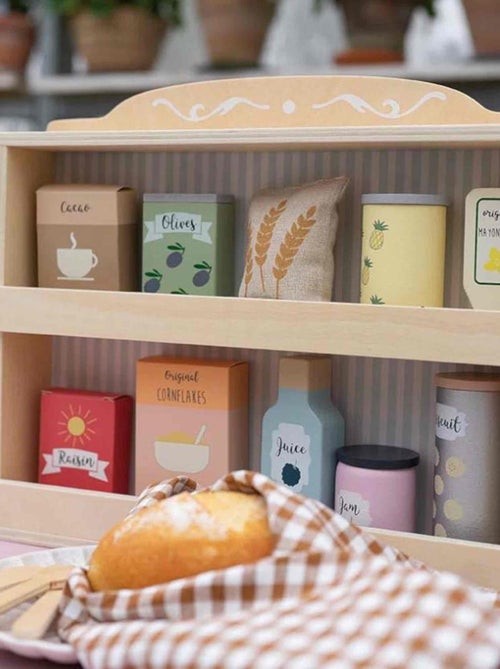 Juguete de madera - estantería con supermercado | JaBaDaBaDo - Kiabi