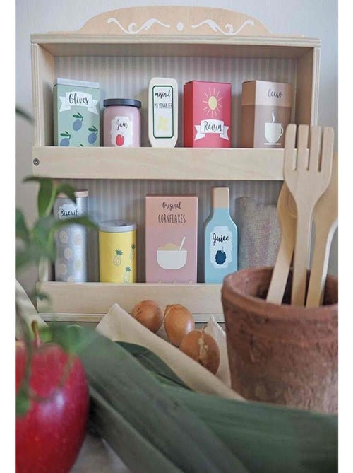 Juguete de madera - estantería con supermercado | JaBaDaBaDo - Kiabi