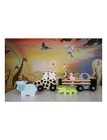 Juguete de madera - gran jeep safari | JaBaDaBaDo