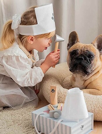Juguete de madera - maleta de veterinario | JaBaDaBaDo