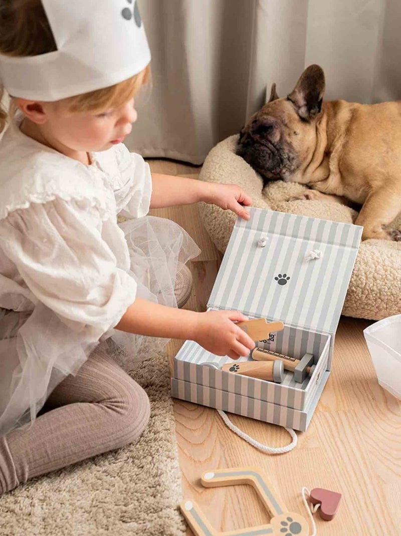 Juguete de madera - maleta de veterinario | JaBaDaBaDo Gris - Kiabi