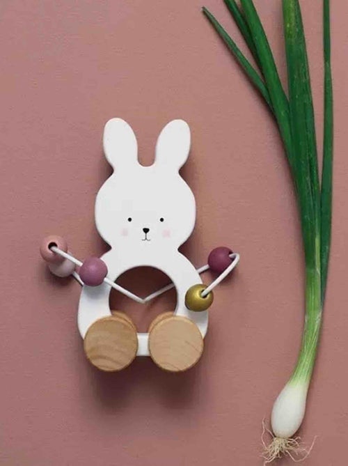 Juguete de madera de arrastre, laberinto de cuentas conejo | JaBaDaBaDo - Kiabi