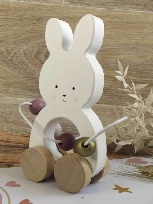 Juguete de madera de arrastre, laberinto de cuentas conejo | JaBaDaBaDo - Kiabi