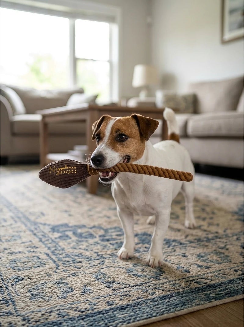 Juguete masticable para perro escoba de cuerda harry potter Marrón - Kiabi