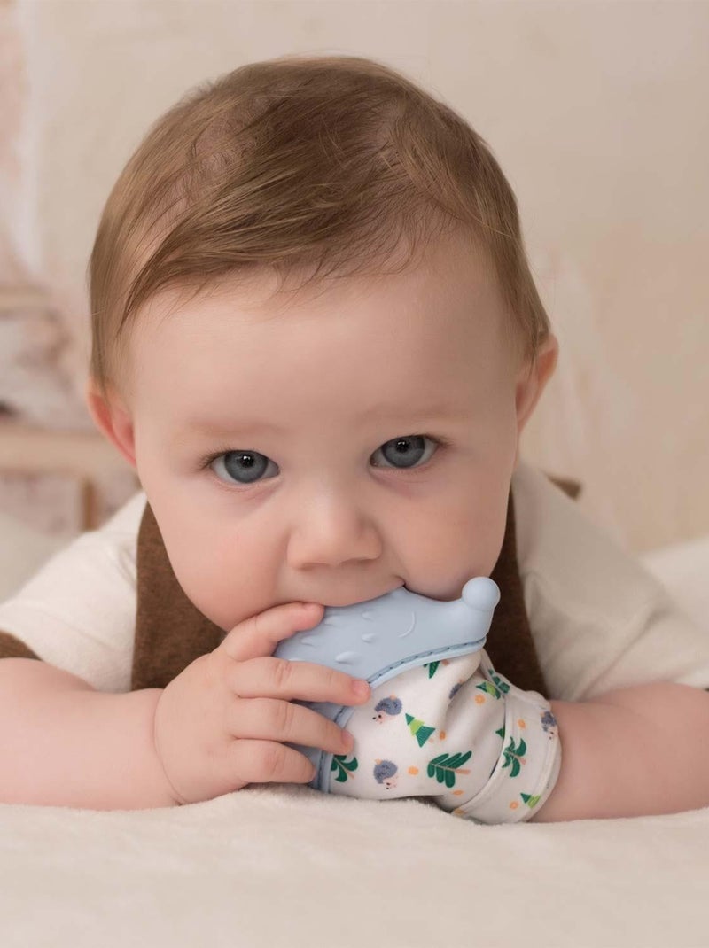 Juguete mordedor de silicona para bebé tipo manopla | sevira kids Azul - Kiabi