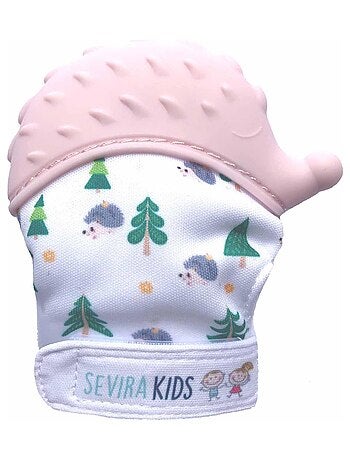 Juguete mordedor de silicona para bebé tipo manopla | sevira kids