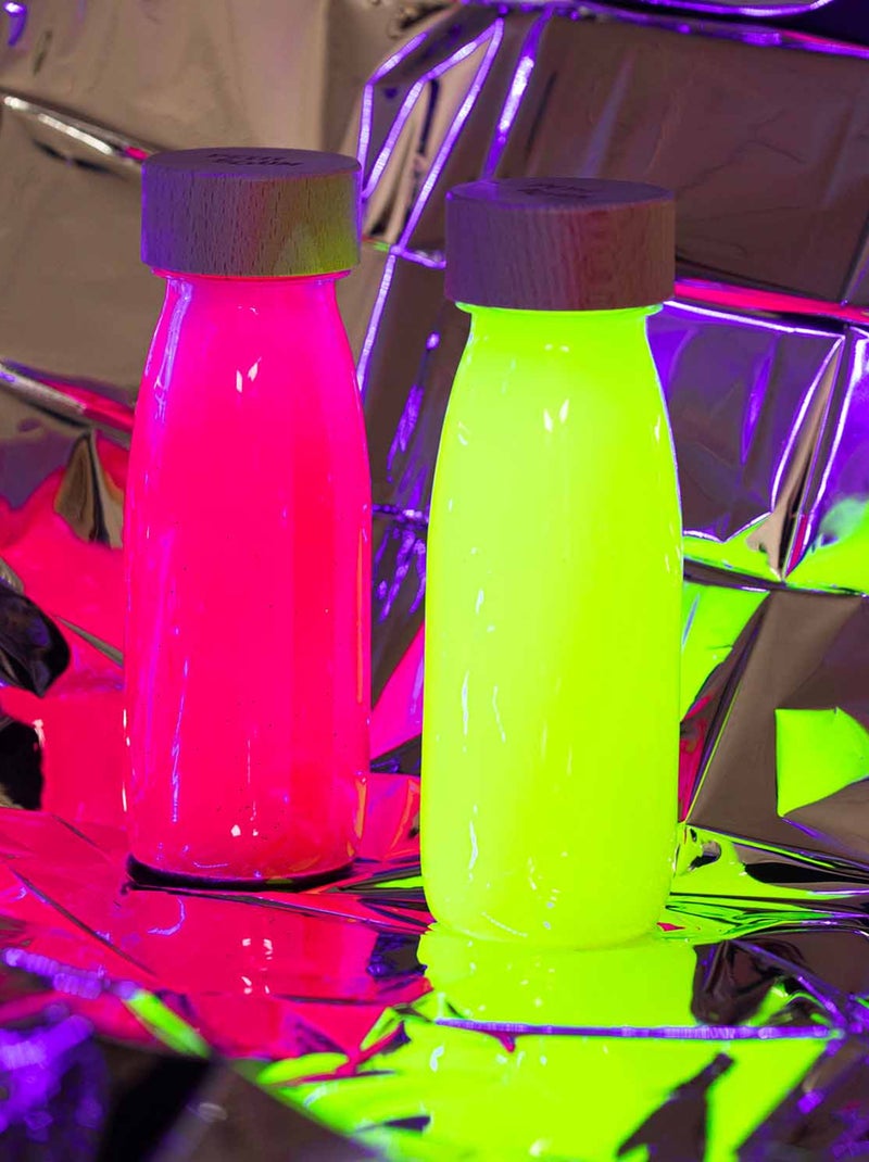 Juguete para bebé pack de 3 botellas sensoriales | Petit Boum Amarillo - Kiabi