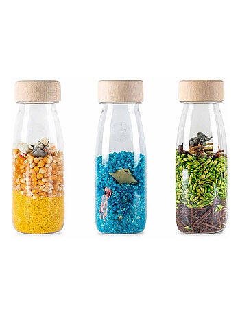 Juguete para bebé pack de 3 botellas sensoriales | Petit Boum
