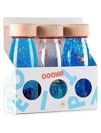 Juguete para bebé pack de 3 botellas sensoriales | Petit Boum