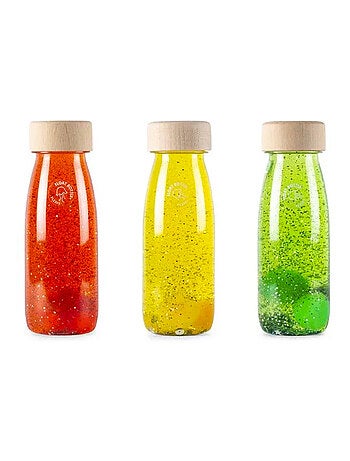 Juguete para bebé pack de 3 botellas sensoriales | Petit Boum