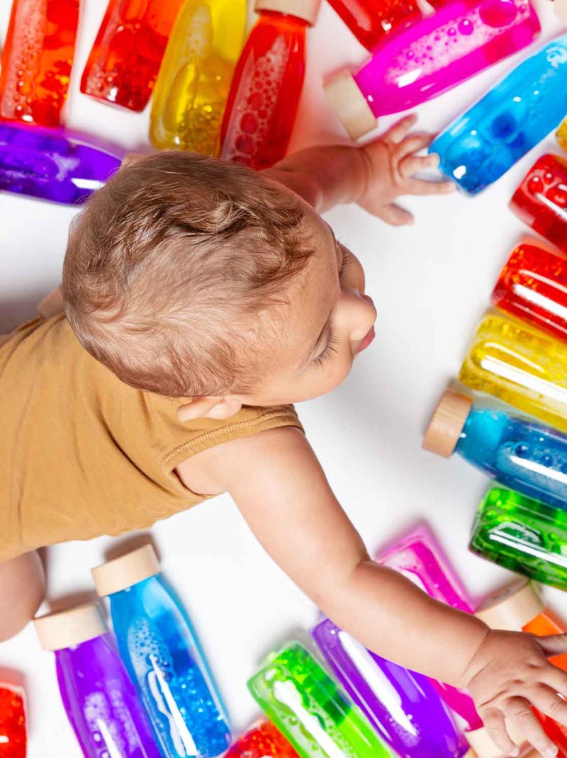 Juguete para bebé pack de 3 botellas sensoriales | Petit Boum Multicolor - Kiabi