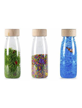 Juguete para bebé pack de 3 botellas sensoriales | Petit Boum
